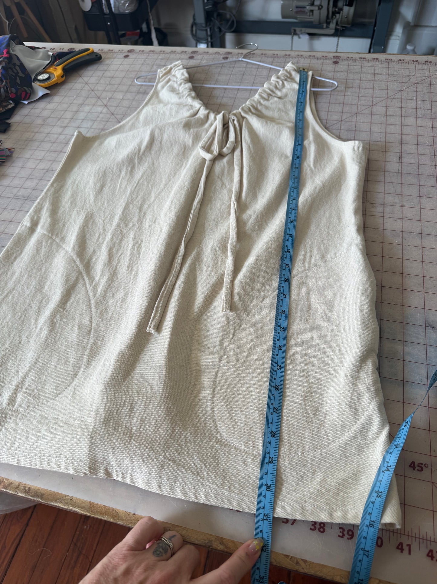 Small Cotton Canvas Shift