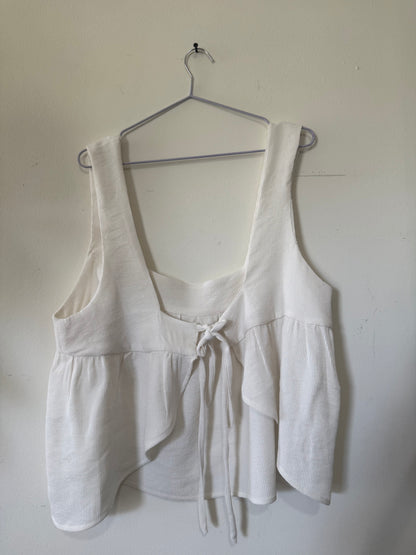 Linen tie top xl-3x