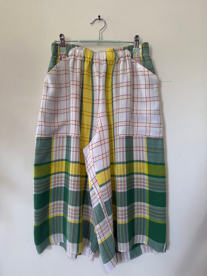 Small/Medium linen tablecloth culottes