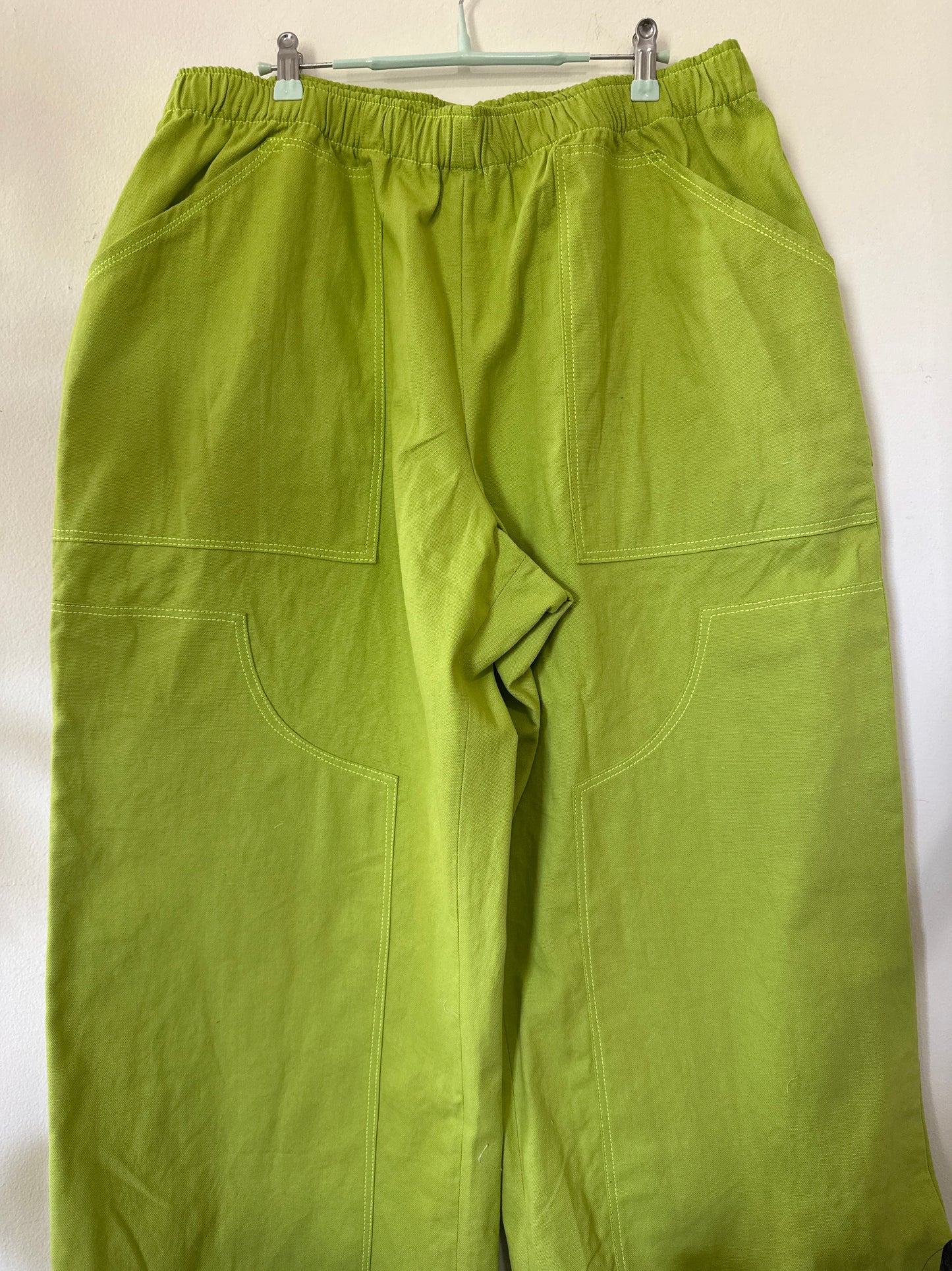 Green work pants