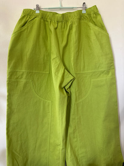 Green work pants
