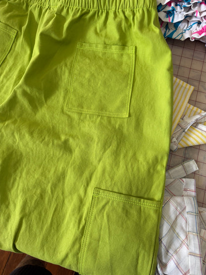 Green work pants
