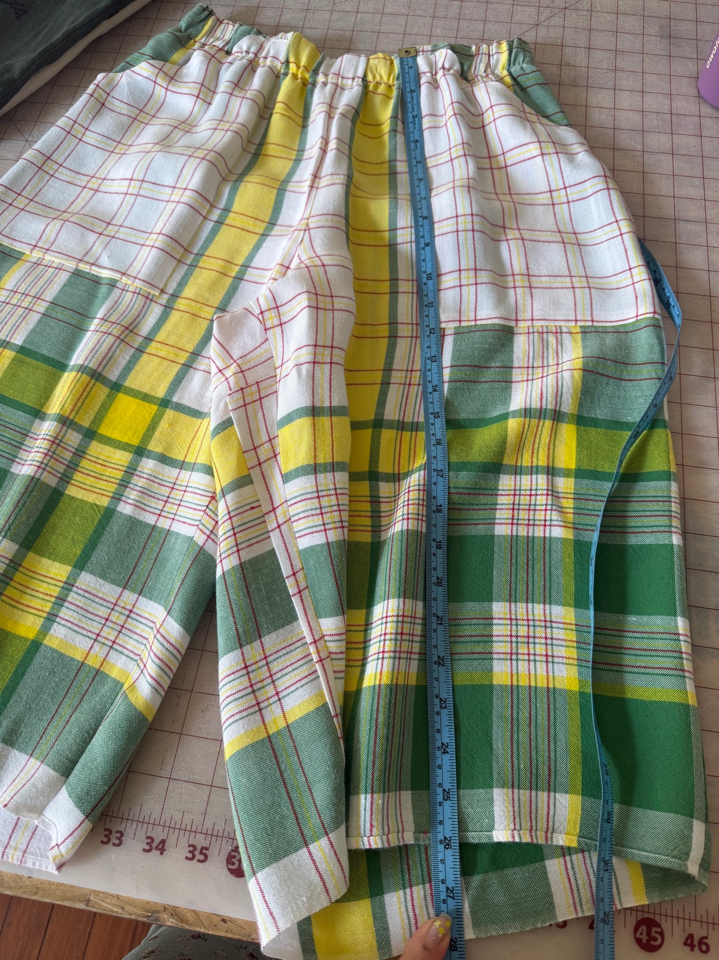 Small/Medium linen tablecloth culottes