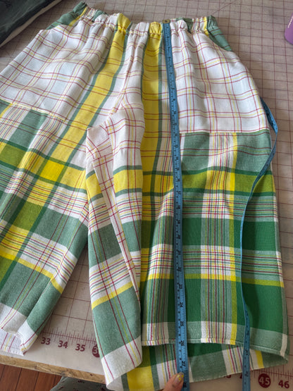 Small/Medium linen tablecloth culottes
