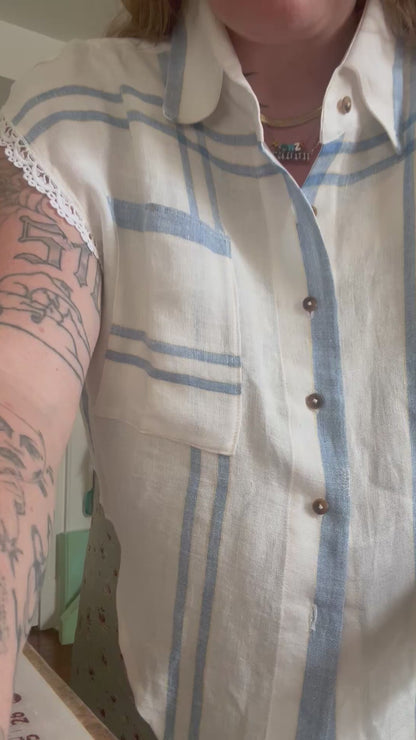 Tablecloth button down